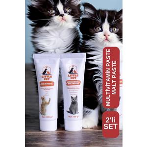 LITTLE PET Kedi Macun Seti Multivitamin Paste +Malt Paste 100 gr